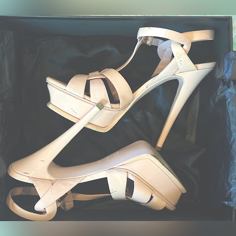 Yves Saint Laurent Barbie pink 5.5 inch heels.